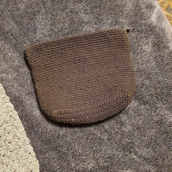 Frankie & Johnnie Vintage Small Beaded Beige Purse Zipper With Coin Purse - Picture 5 of 9